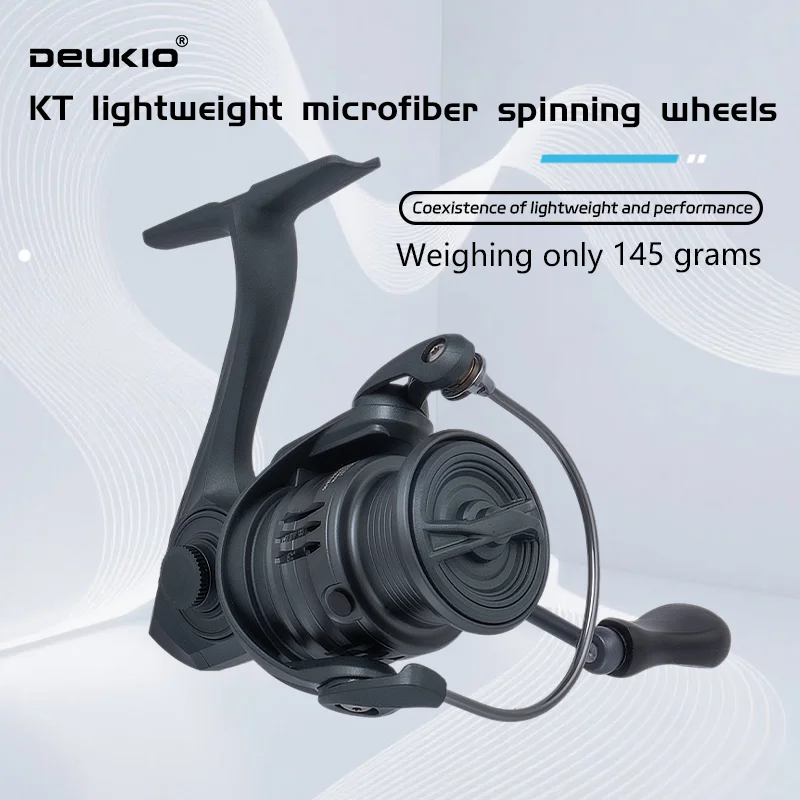 Abu Garcia Reel Max - DEUKIO 軽量スピニングリール 釣りリール ギア比 5.2:1 パワフルなスピニングフィッシングリール