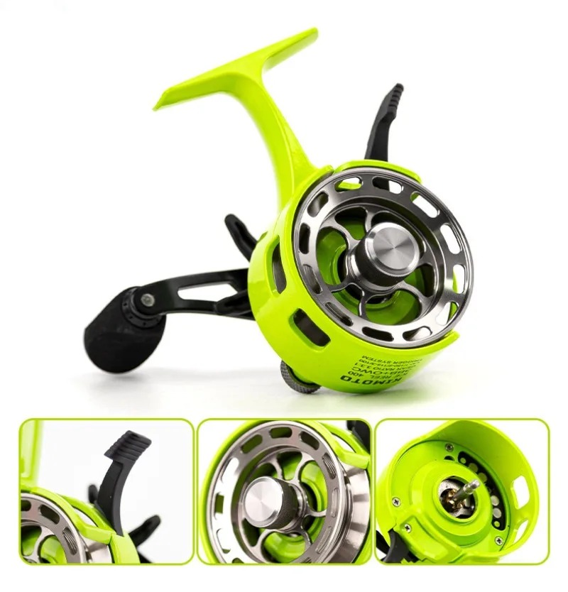 新しいギア比 3.2:1 アイスフィッシングリール大径スプー - Ice Fishing Reel のレビューと価格
