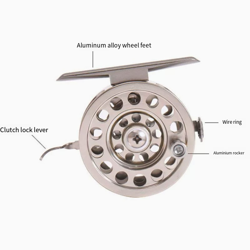 アルミ合金製CNCフライフィッシングリール、左右両用、フロン - Ice Fishing Reel のレビューと価格