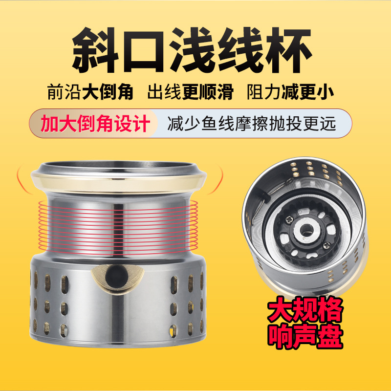 スピニングフィッシングリール 浅スプール ロングキャスティン - Ice Fishing Reel のレビューと価格