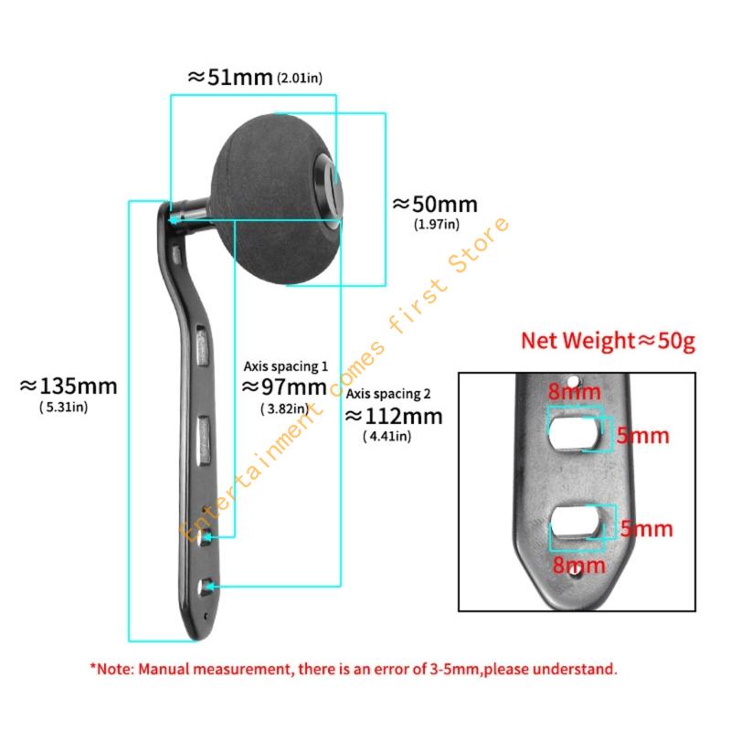 釣りリールハンドルノブアルミ合金釣りリールハンドルベイトキャ - Reel Handle のレビューと価格