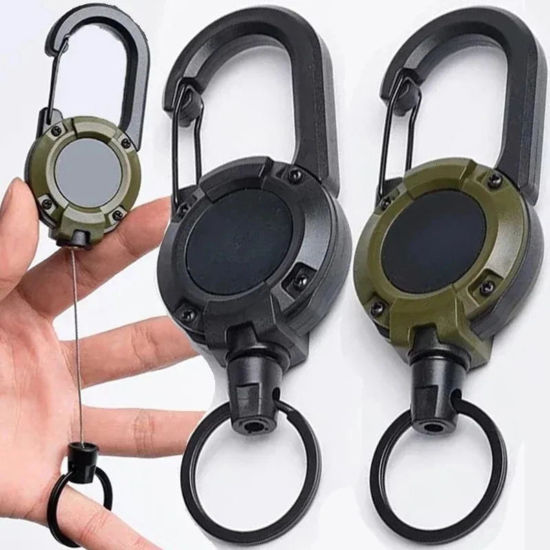 格納式ヘビーデューティプルリールカラビナキーチェーン強力なス - Conventional Reel のレビューと価格
