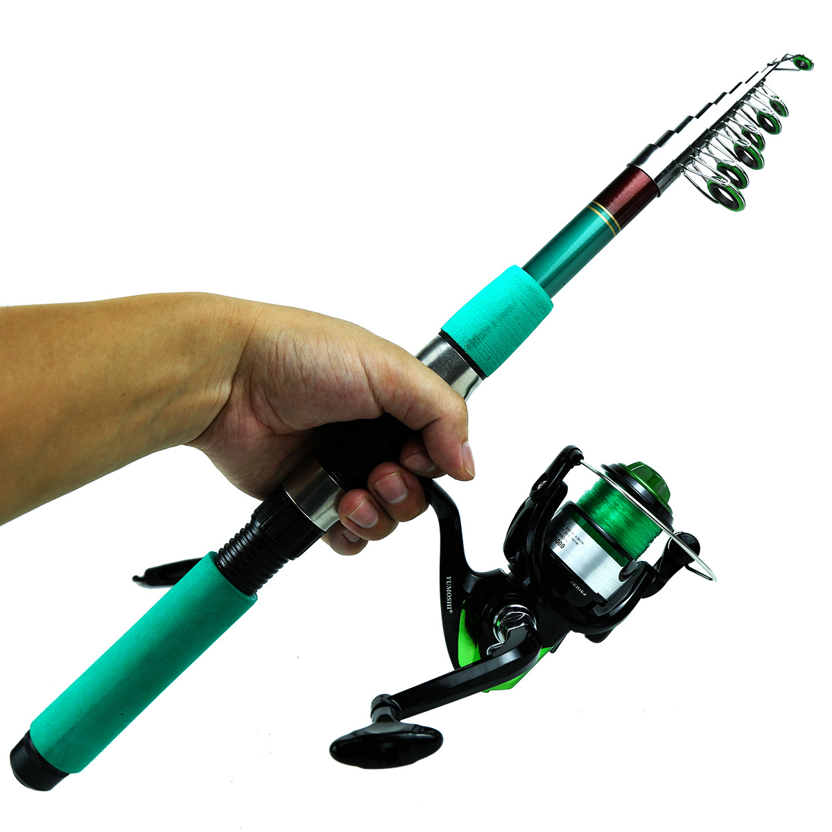 ポータブル超軽量鯉釣り用伸縮式スピニングロッドリールコンボキ - Spinning Reel のレビューと価格